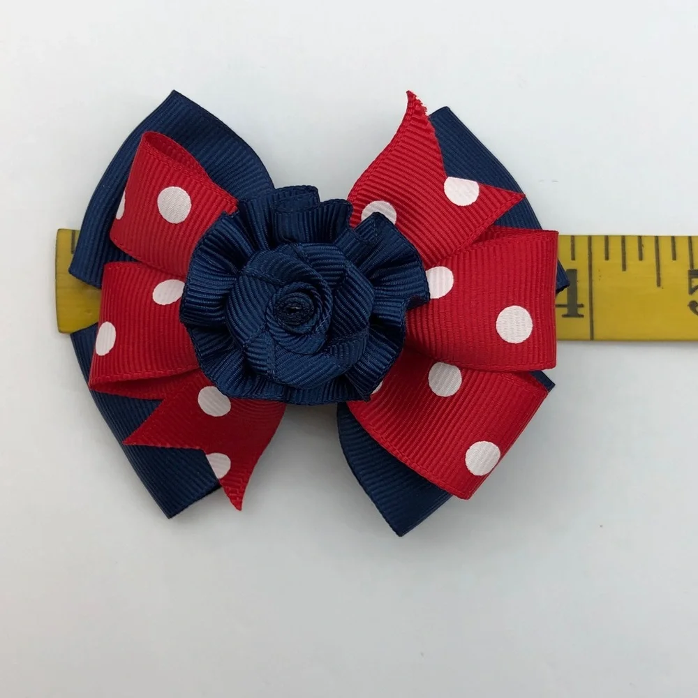 Hair bows (set of four) alligator clips